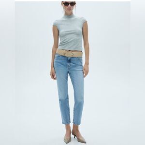 Mango MNG Claudia slim-fit cropped jeans